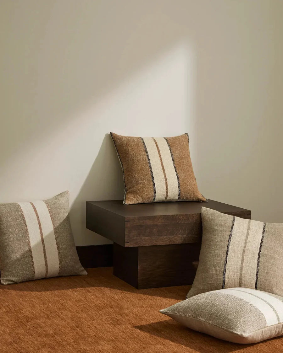 Linen Blend Stripe Cushion
