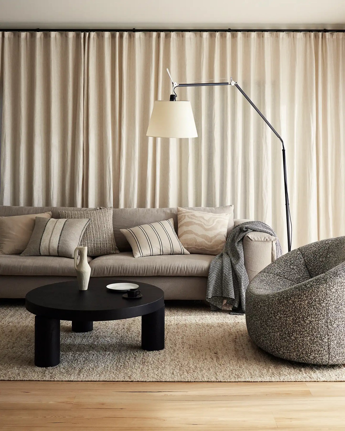 Linen Blend Stripe Cushion