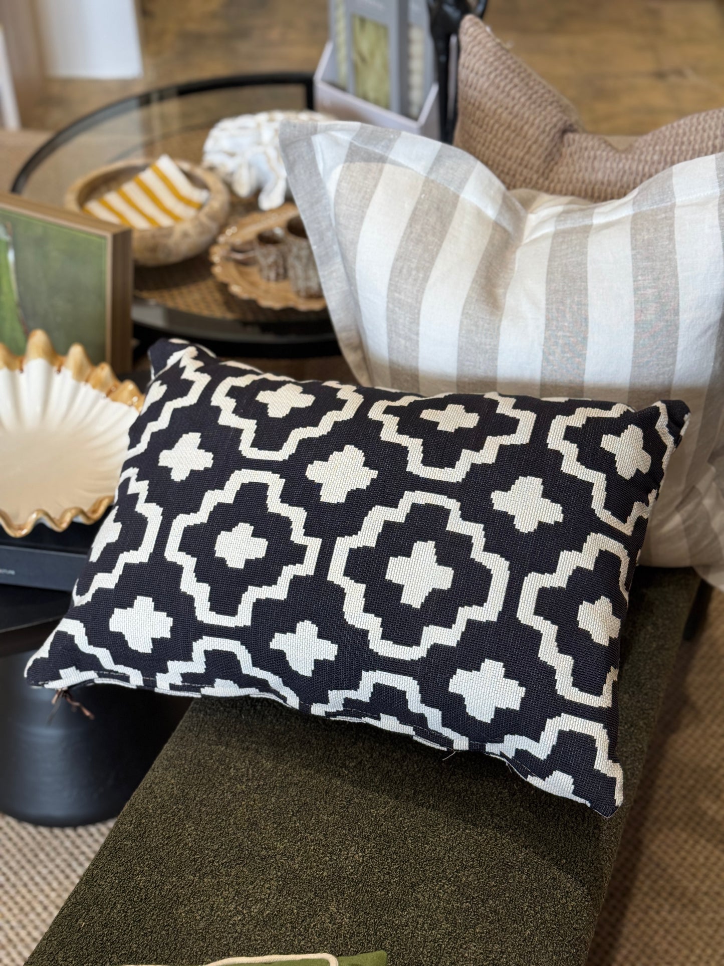 Nomadic Outdoor Reversible Cushion - Midnight/Ivory