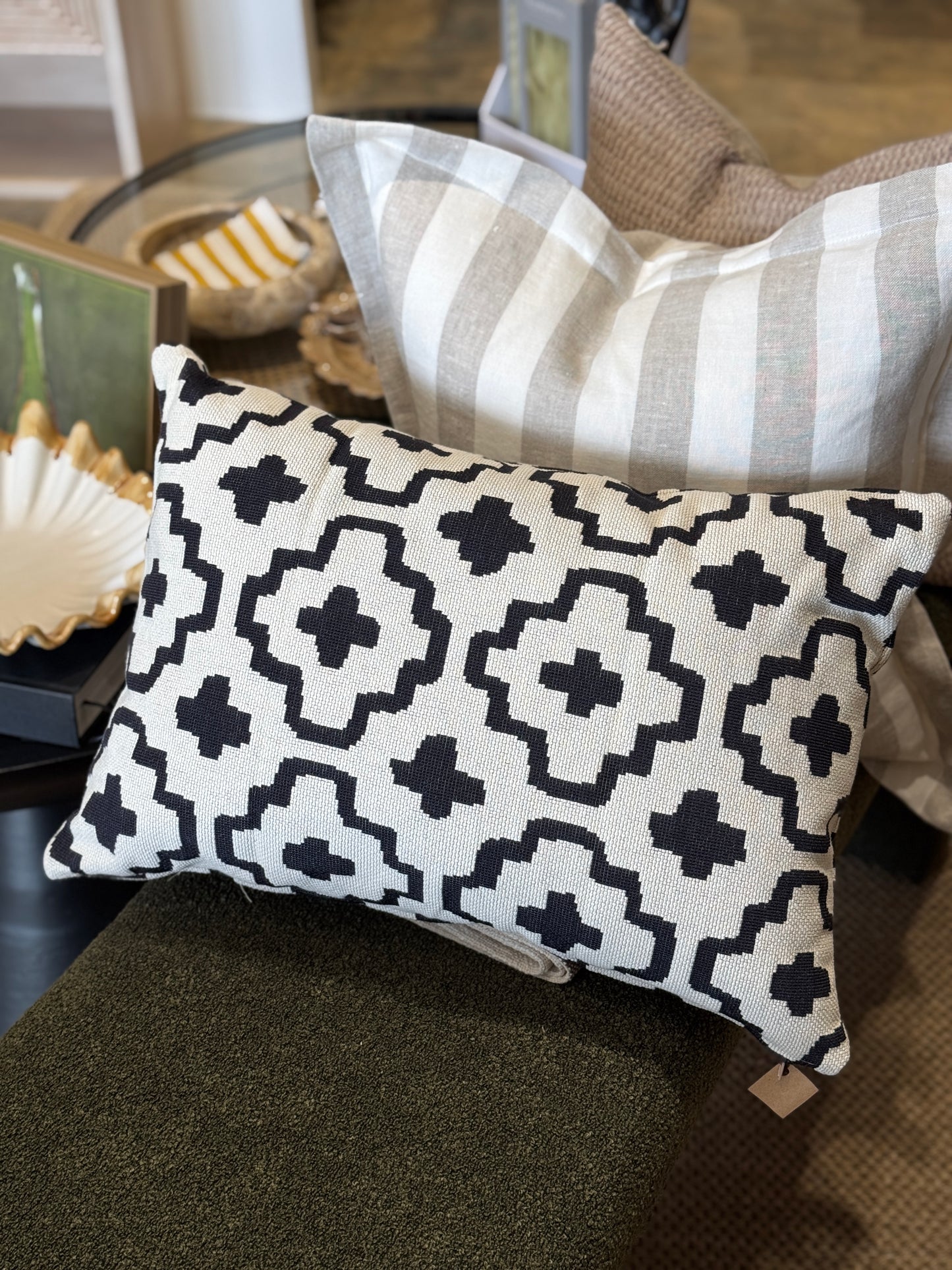 Nomadic Outdoor Reversible Cushion - Midnight/Ivory