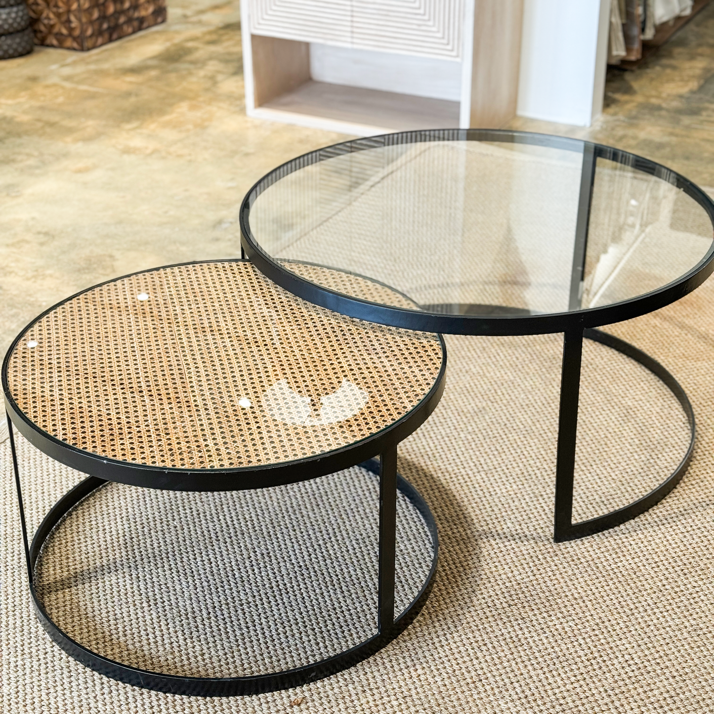 Nest Coffee Table - Black/Natural