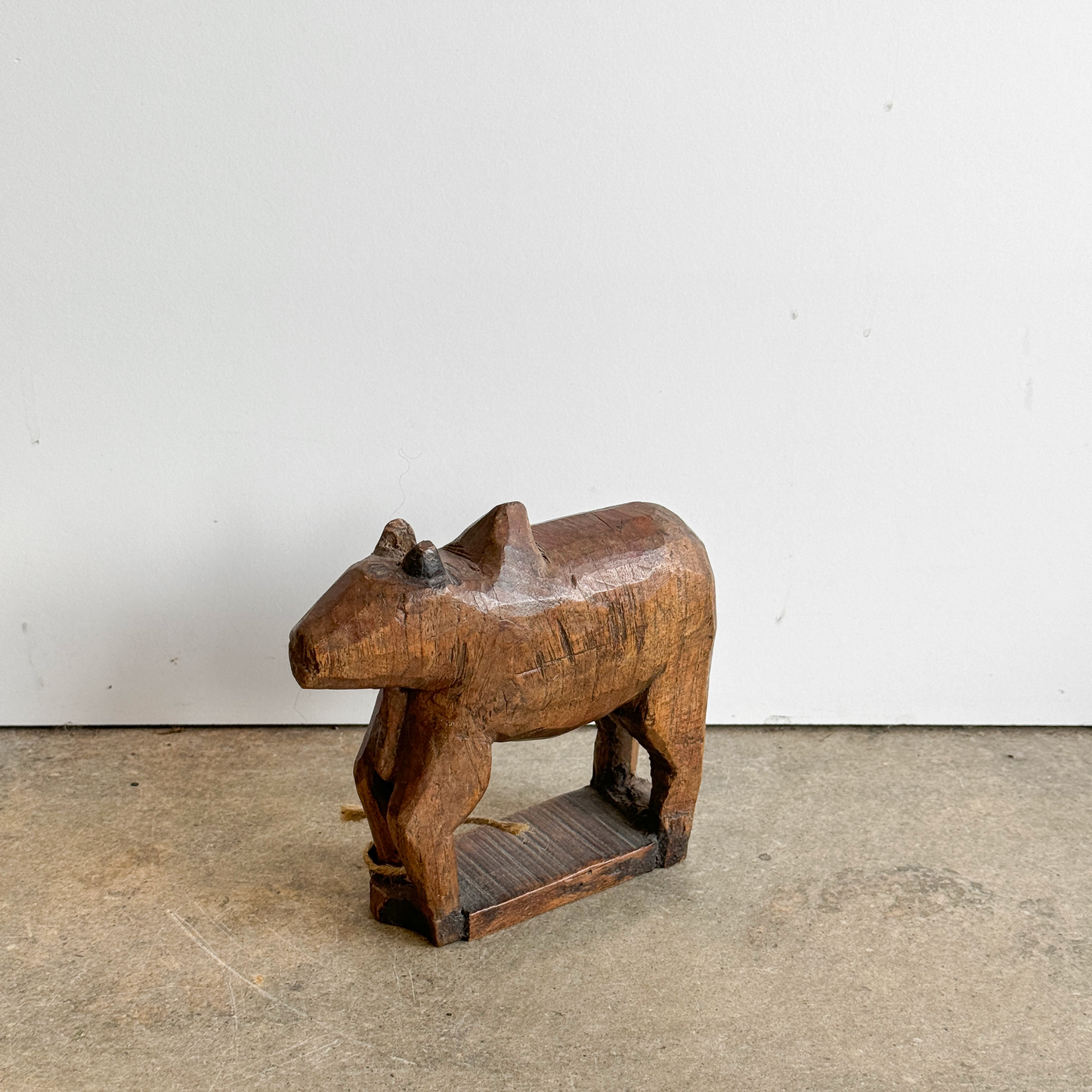 Wooden Carved Cow