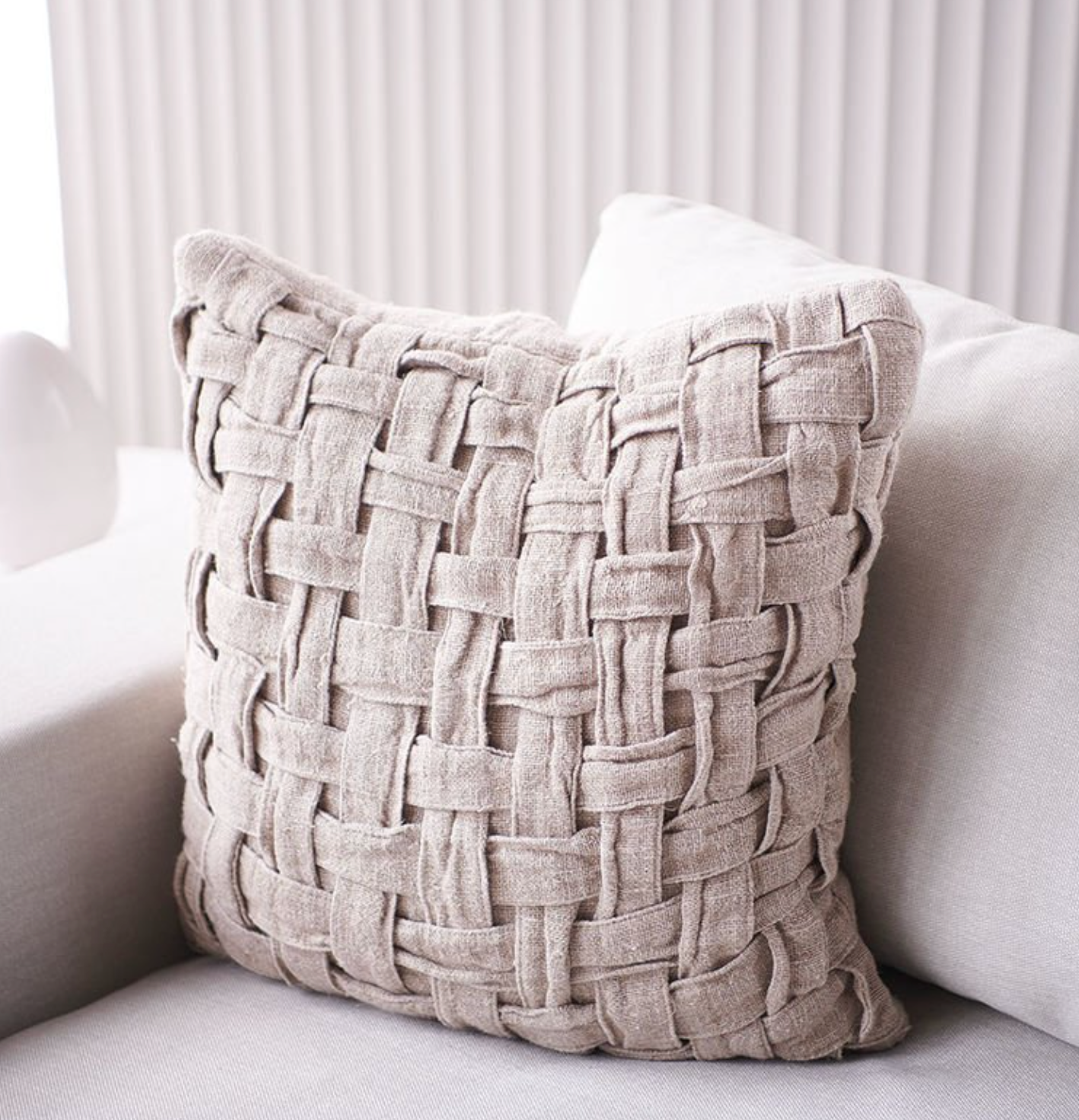 Handwoven Linen Cushion