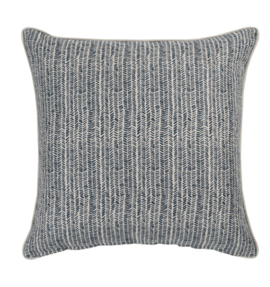 Utah Square Cushion - Petrol
