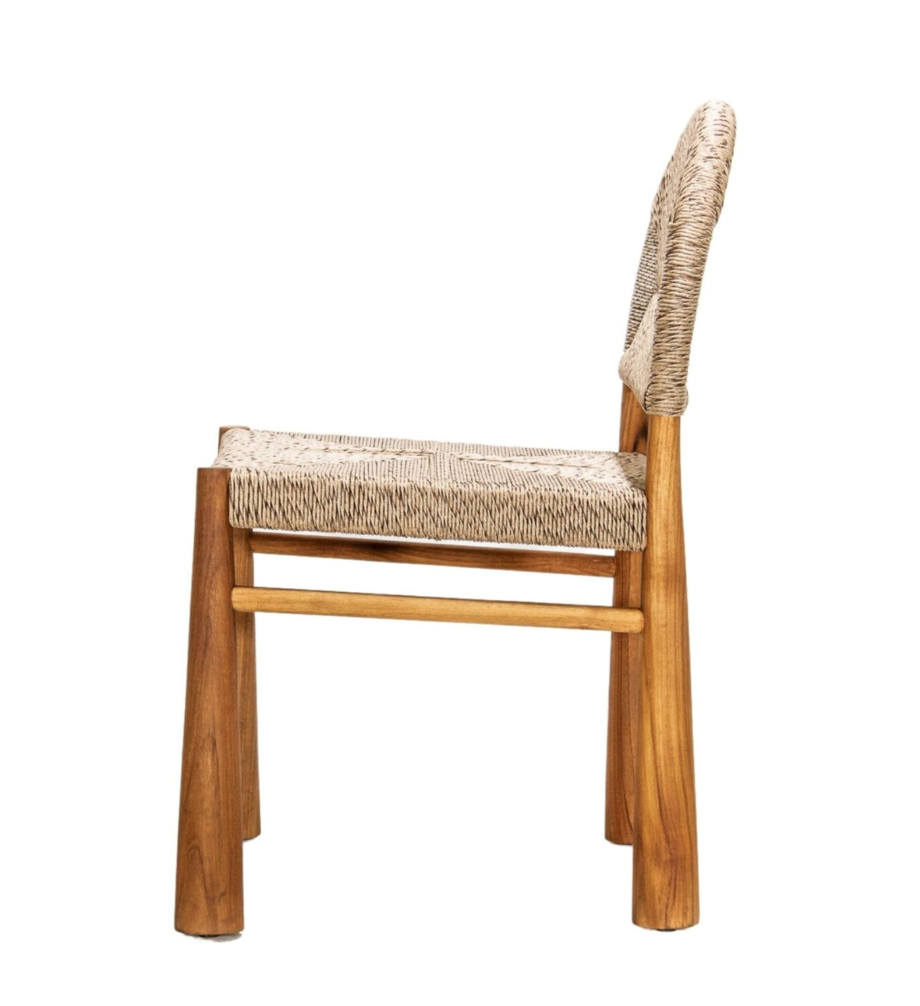 Abaca Banana Leaf Weave Dining Chair