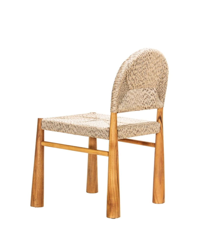 Abaca Banana Leaf Weave Dining Chair