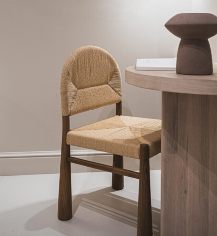 Abaca Banana Leaf Weave Dining Chair