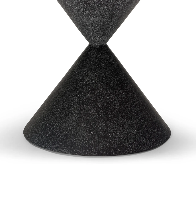 Black Fiberstone Outdoor Dining Table
