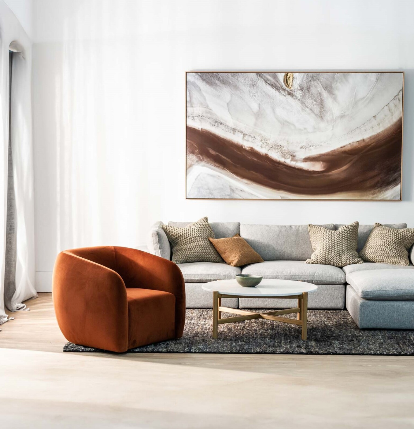 Fleur Swivel Lounge Chair