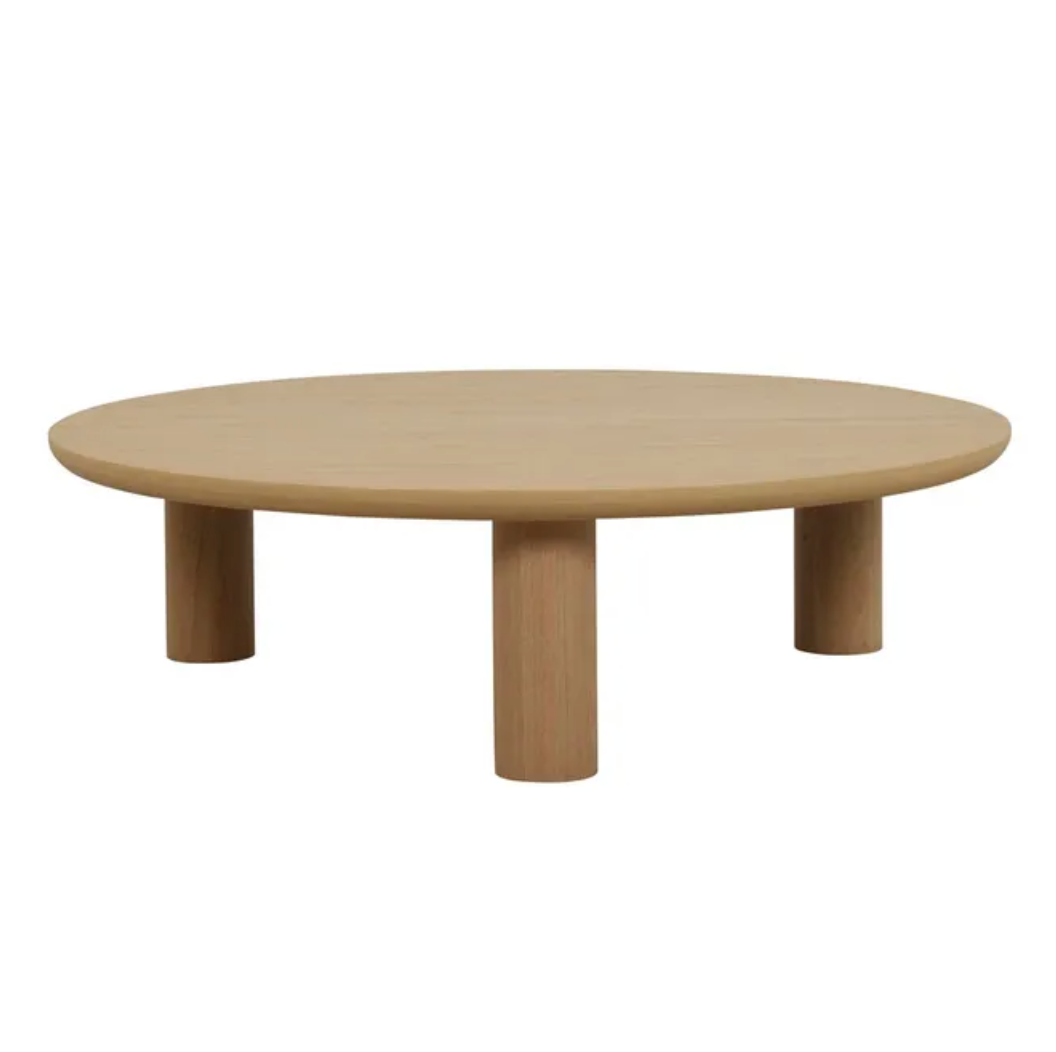 Round Pillar Legs Coffee Table