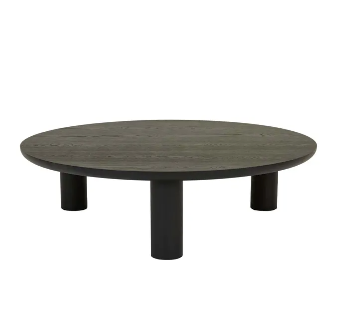 Round Pillar Legs Coffee Table