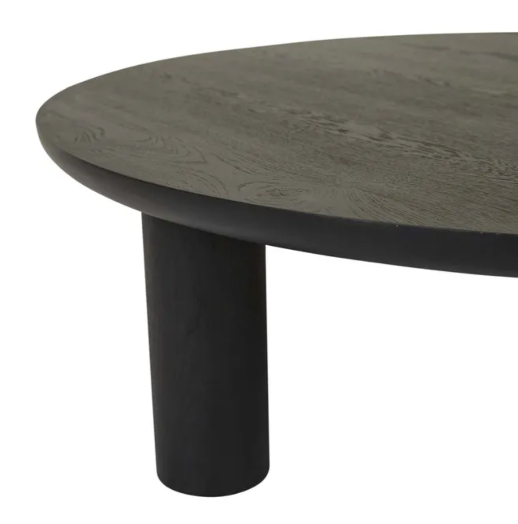 Round Pillar Legs Coffee Table