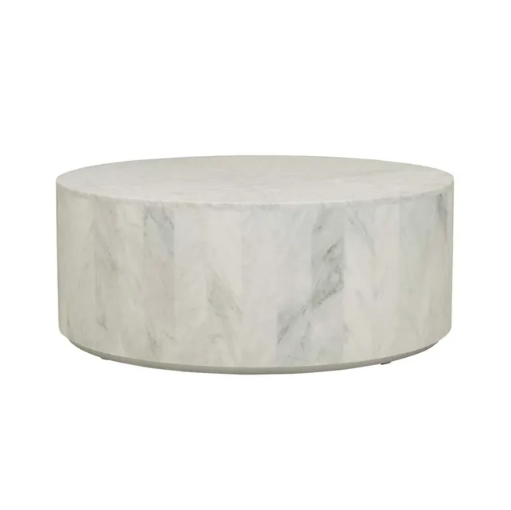 Block Round Marble Coffee Table