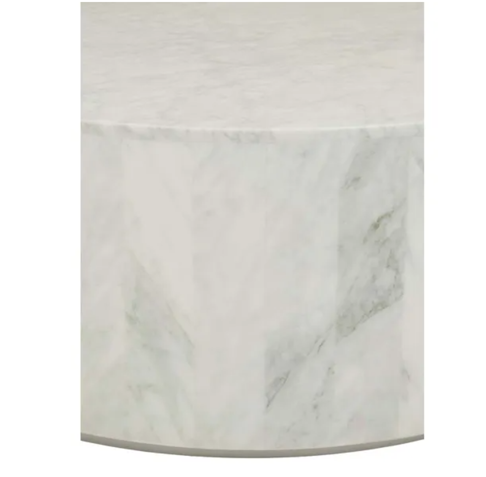 Block Round Marble Coffee Table