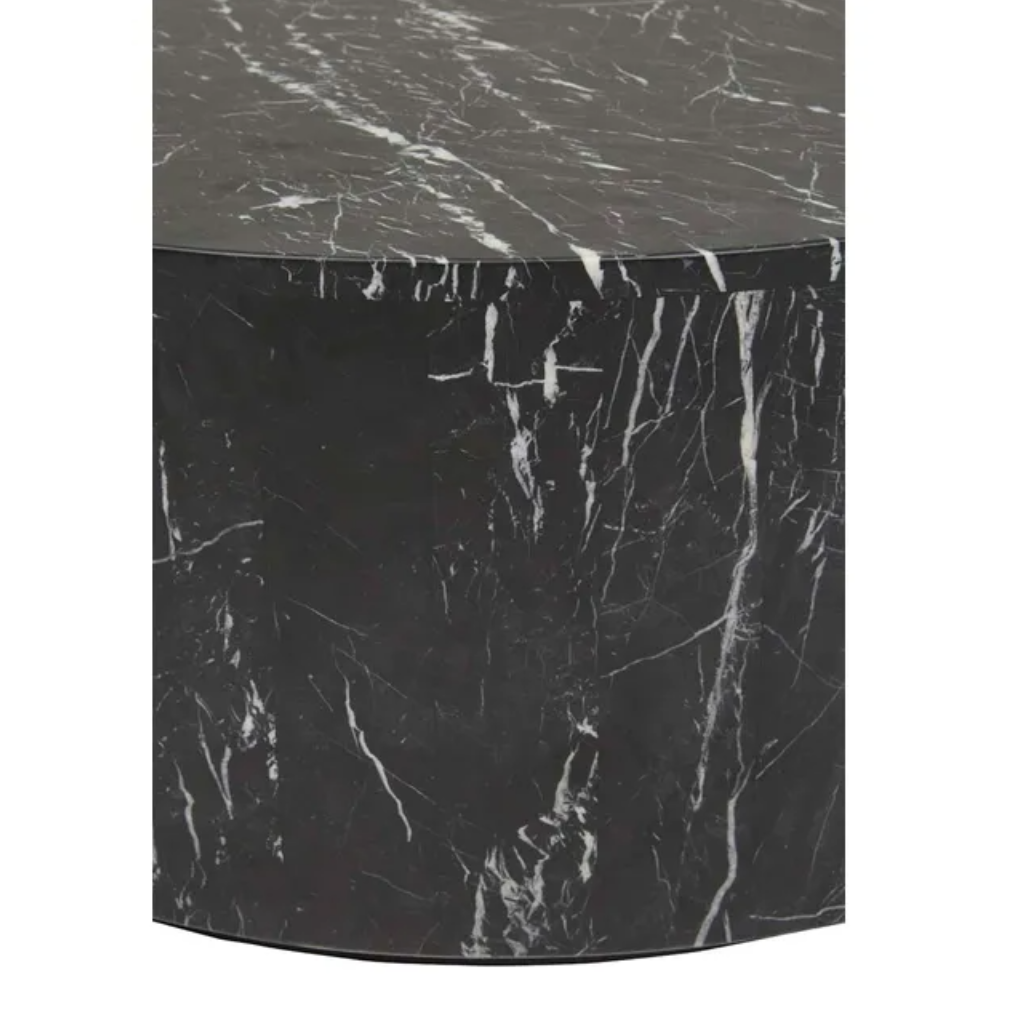 Block Round Marble Coffee Table