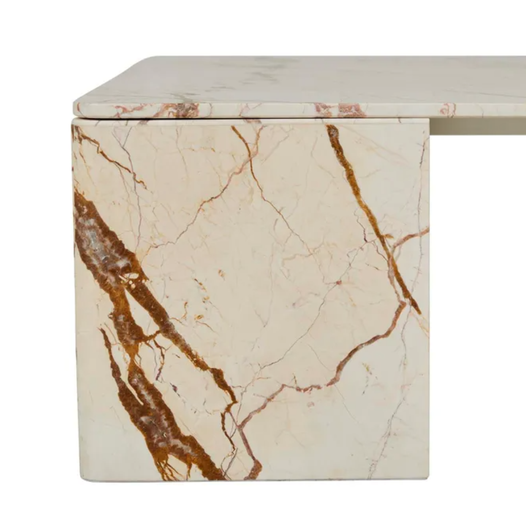Slab Marble Square Coffee Table