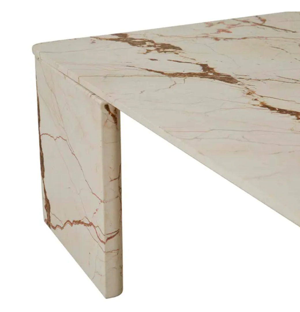 Slab Marble Square Coffee Table