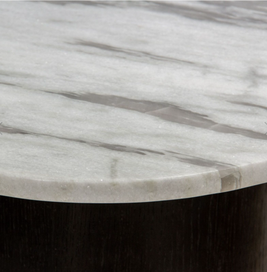 Taman Oak Marble Trio Nest Coffee Table