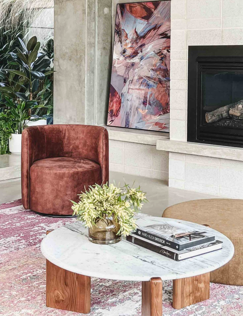 Orca Tri-Base Round Coffee Table