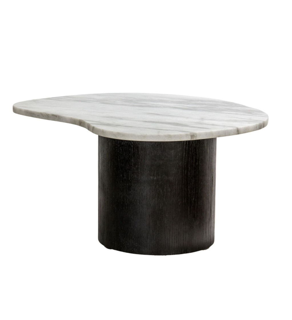 Taman Oak Marble Trio Nest Coffee Table