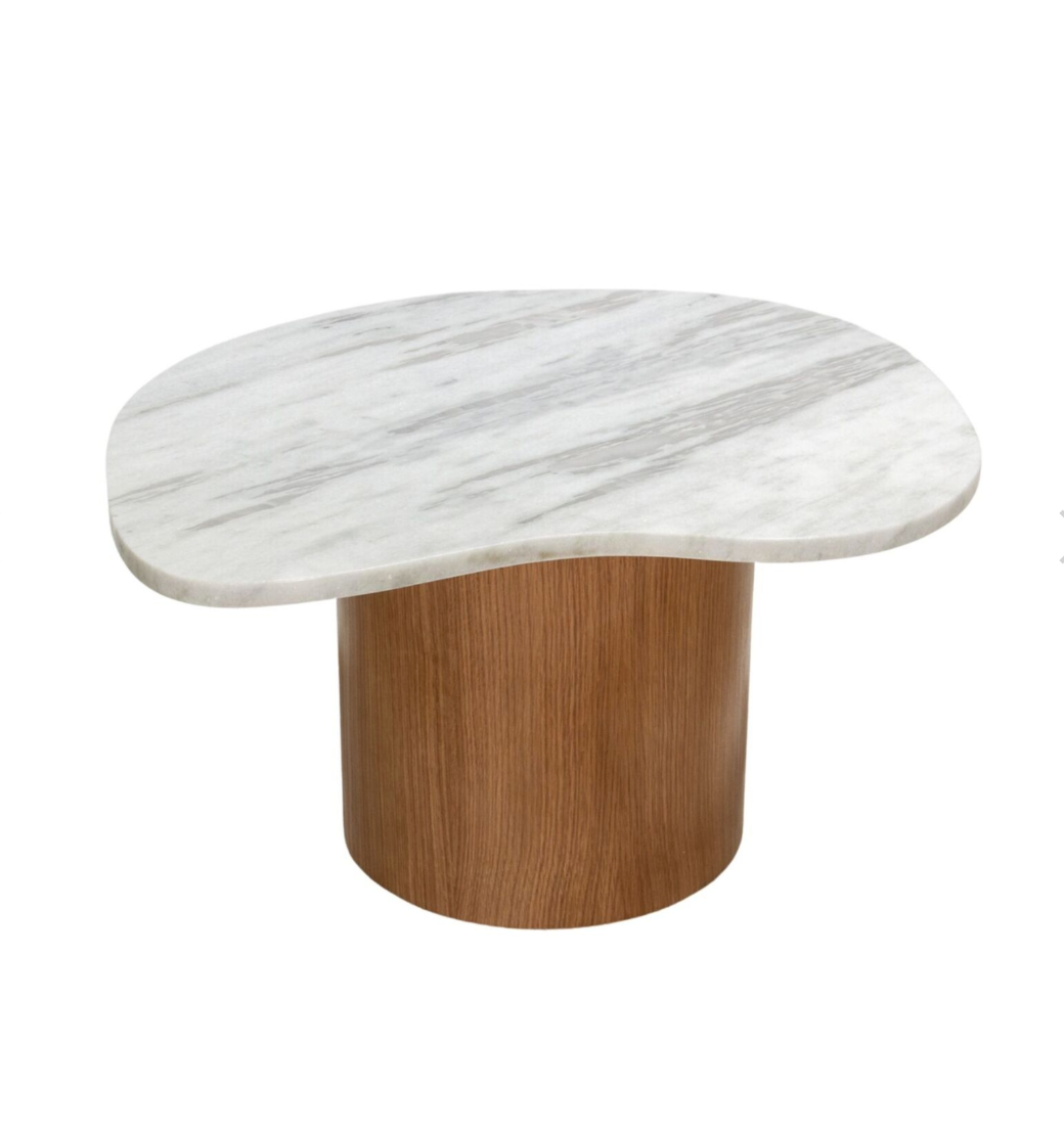 Taman Oak Marble Trio Nest Coffee Table