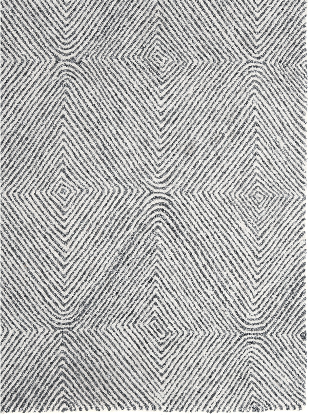 Silver Diamond Rug