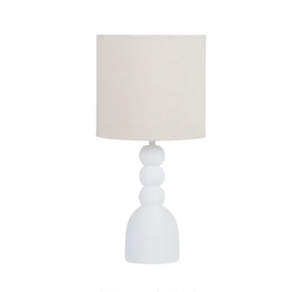 GREYSON WOOD TABLE LAMP 25X53CM WH/NT - SET OF 2