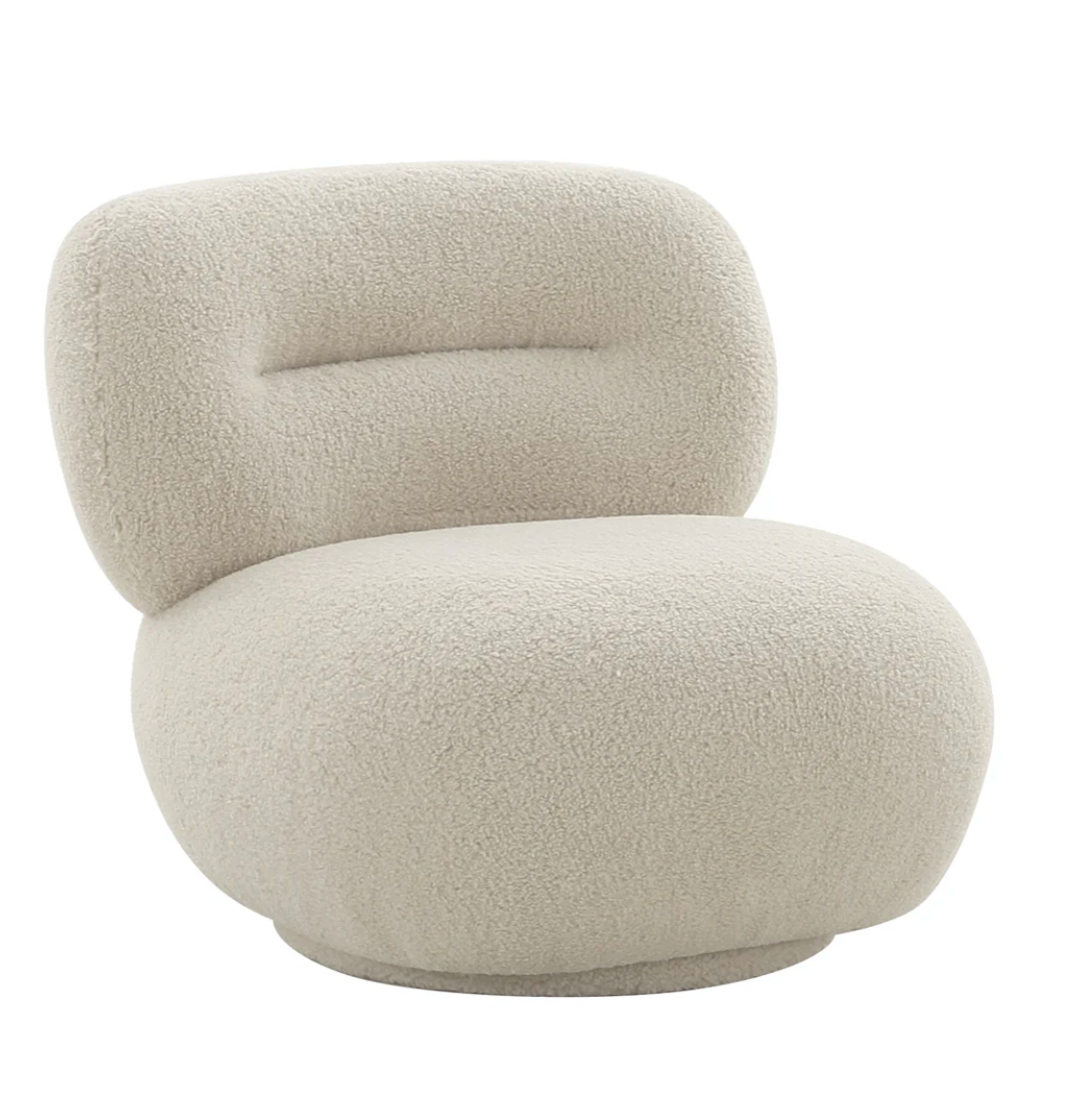 Soft Wool Swivel Chair