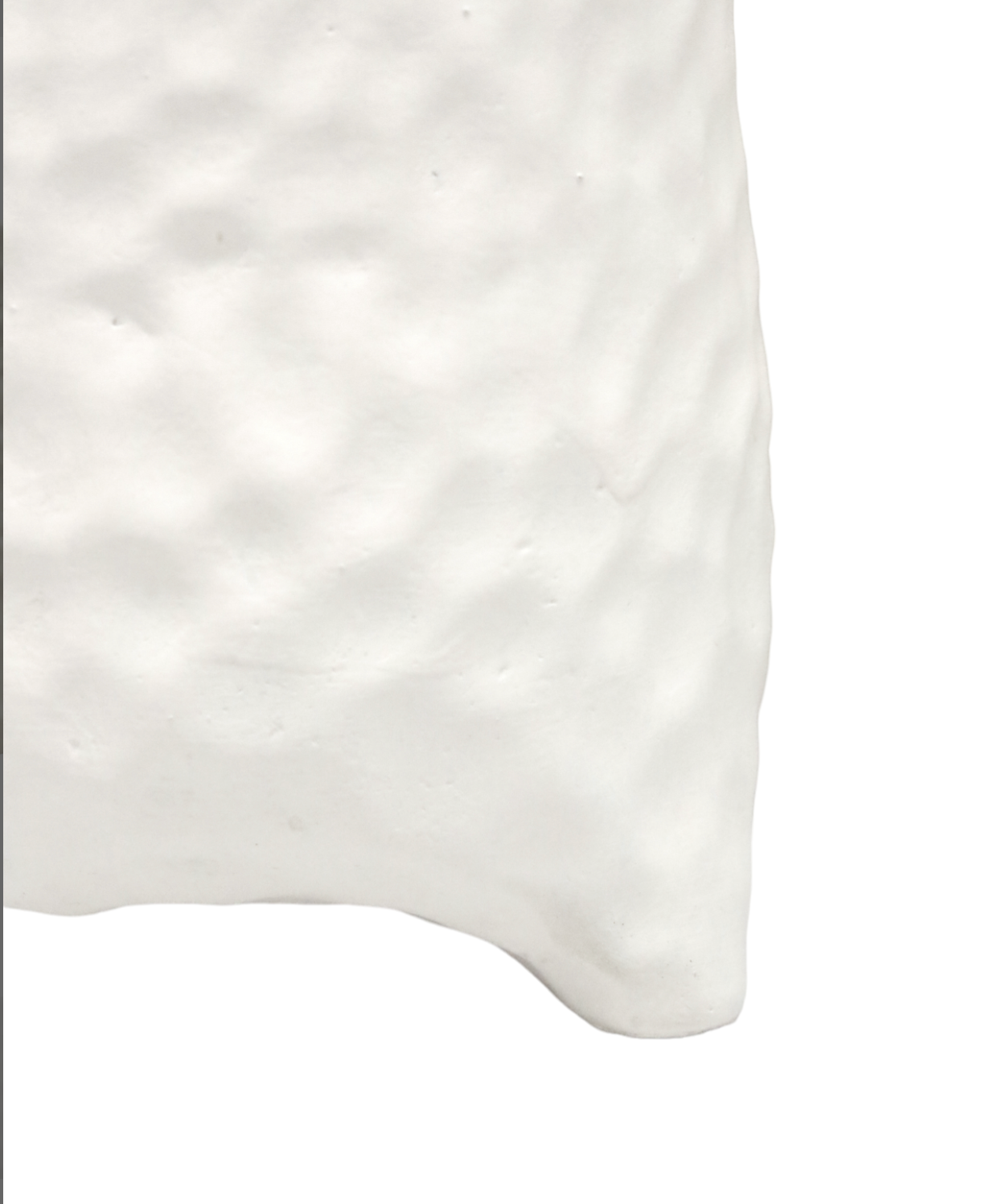 Dimple White Vase