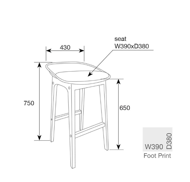 Loire Barstool - set of 2