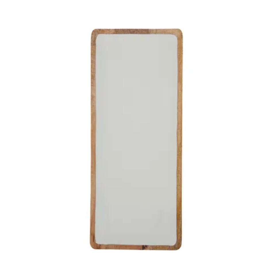 Bayeux Rect Wood/Enamel Tray 25x60cm