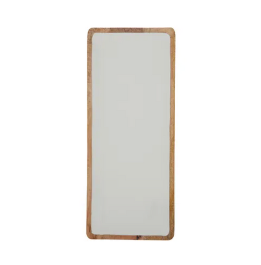 Bayeux Rect Wood/Enamel Tray 25x60cm