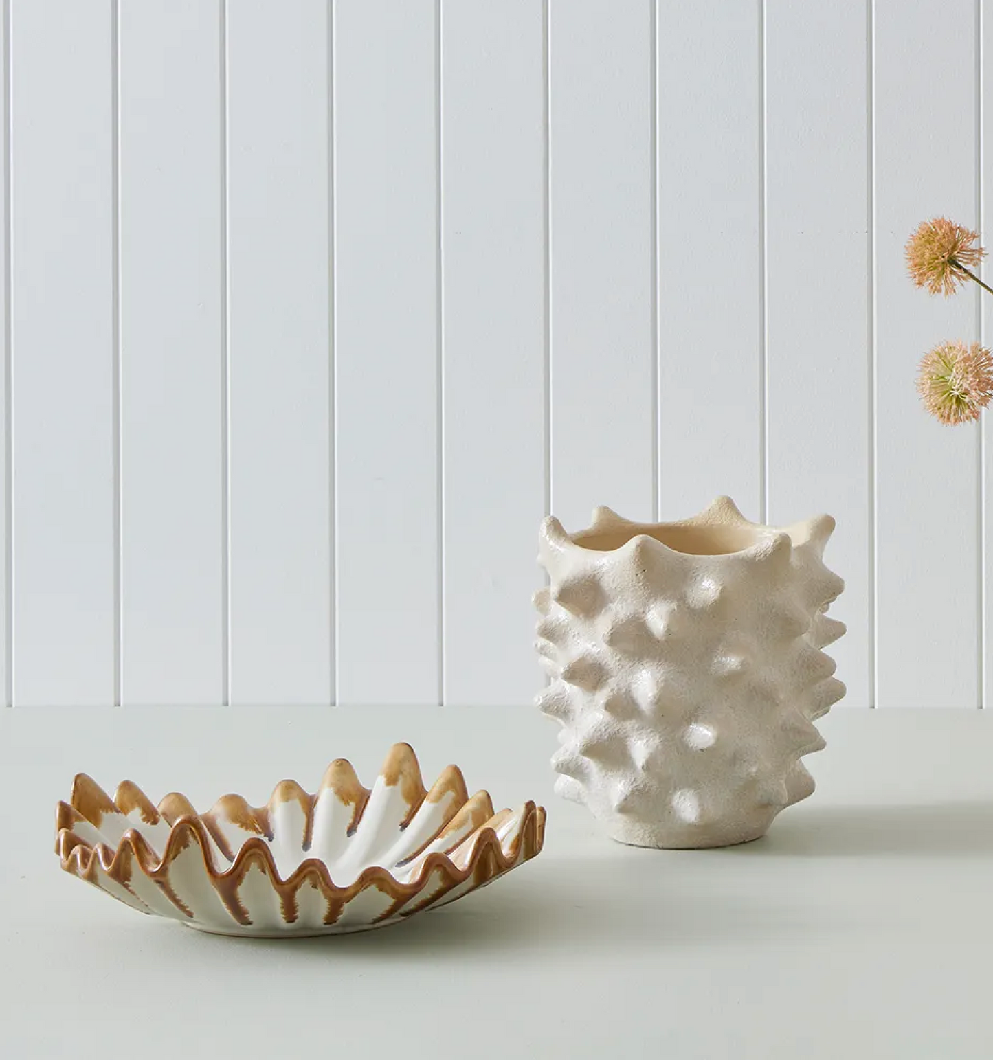 Dulce Ceramic Platter - Tan