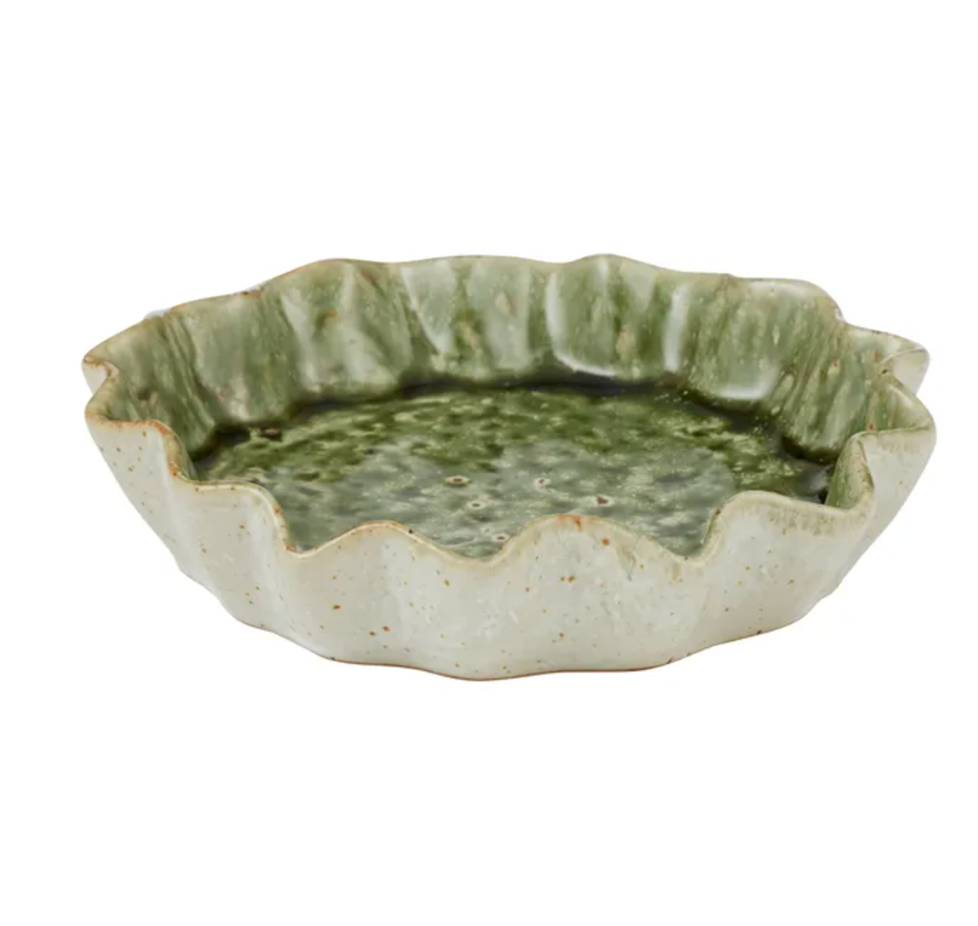 Urna Ceramic Dish - Olive