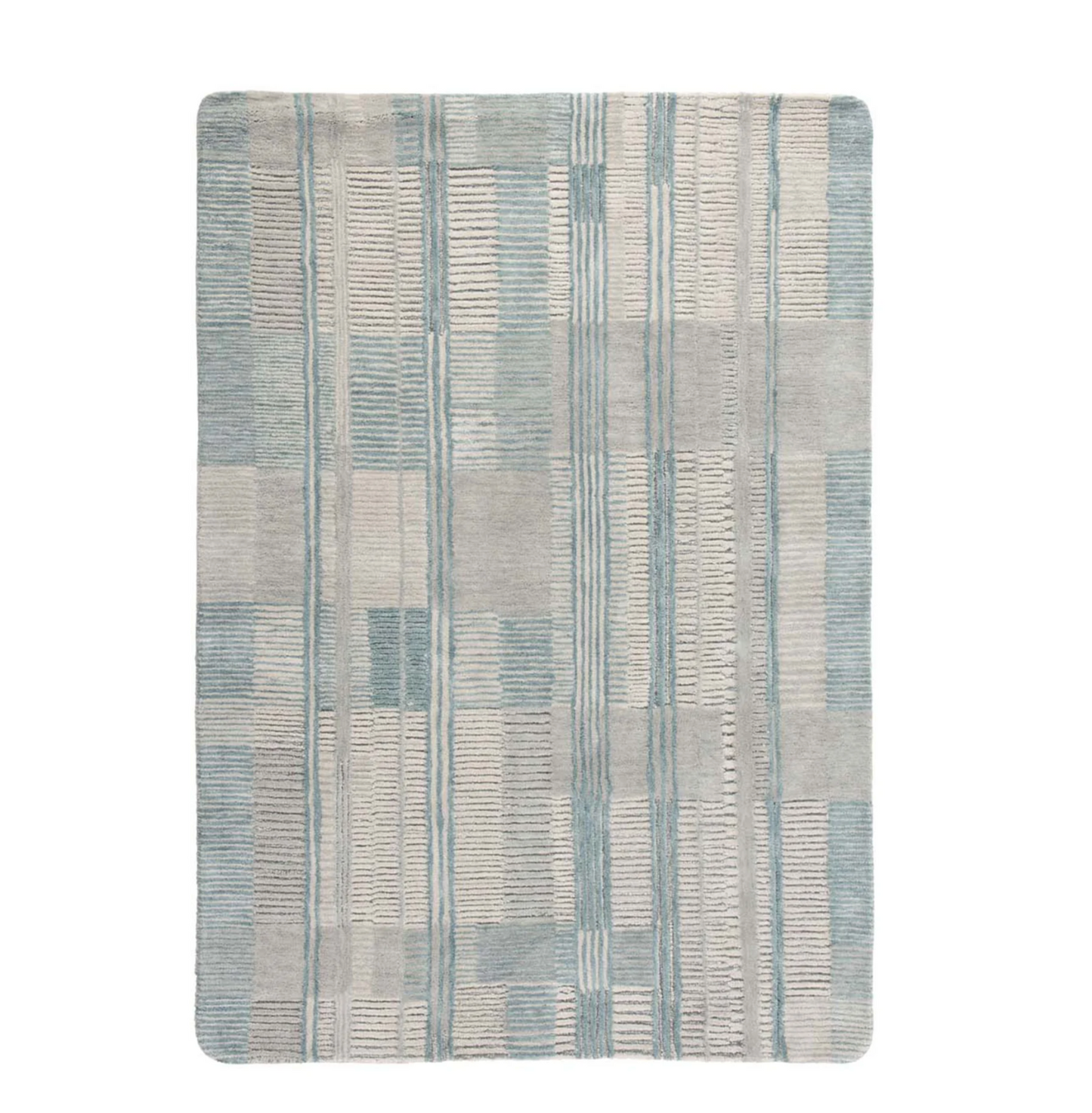 Multi Striped Wool Rug