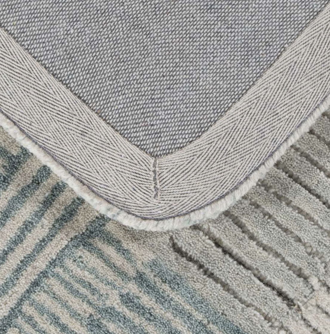 Multi Striped Wool Rug