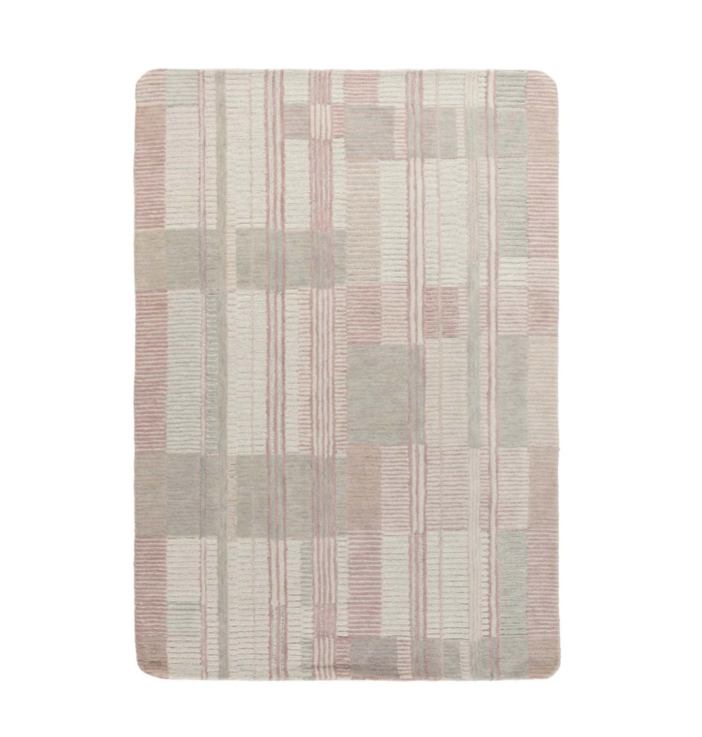 Multi Striped Wool Rug
