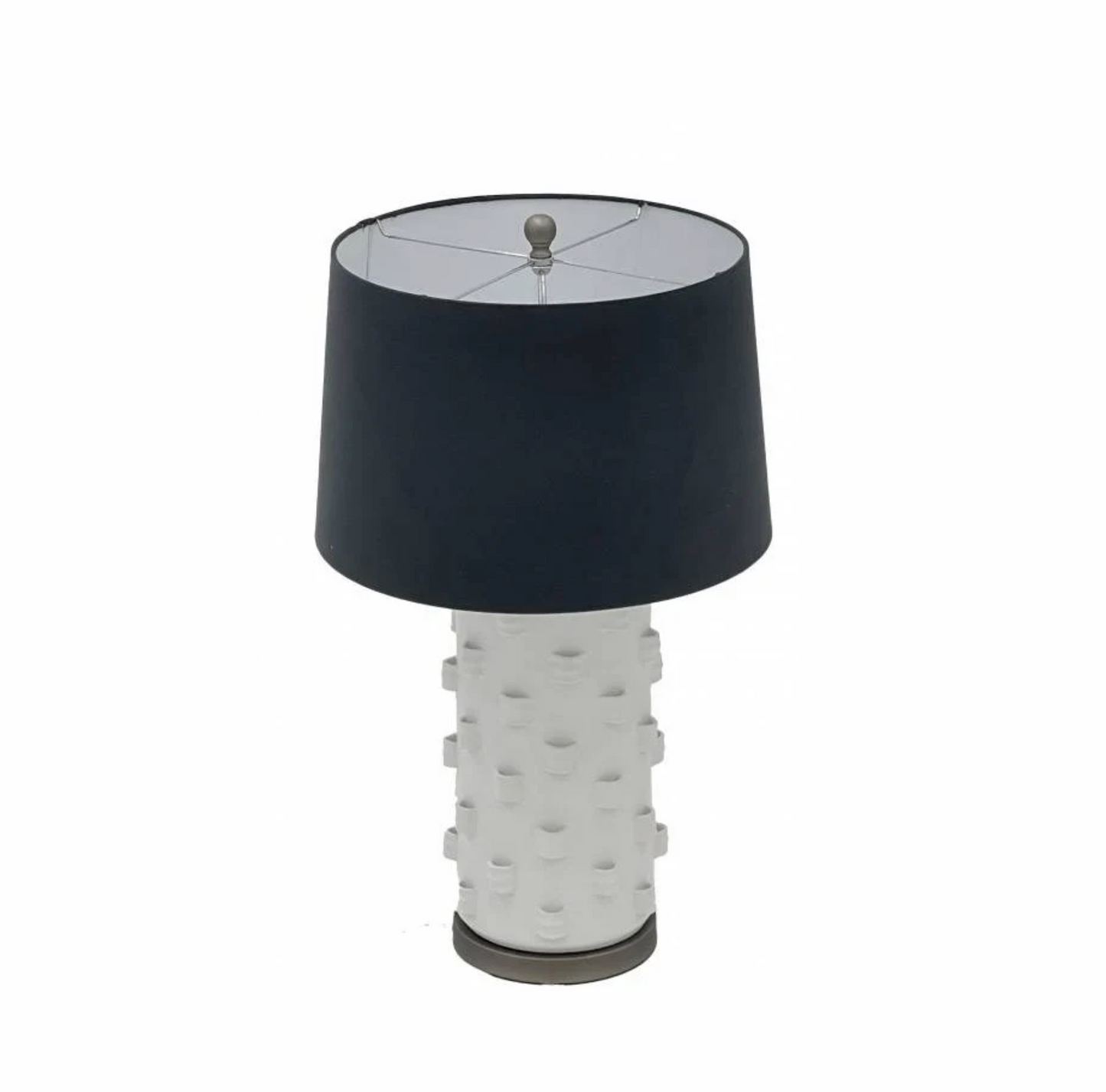 White Table Lamp - White/Black