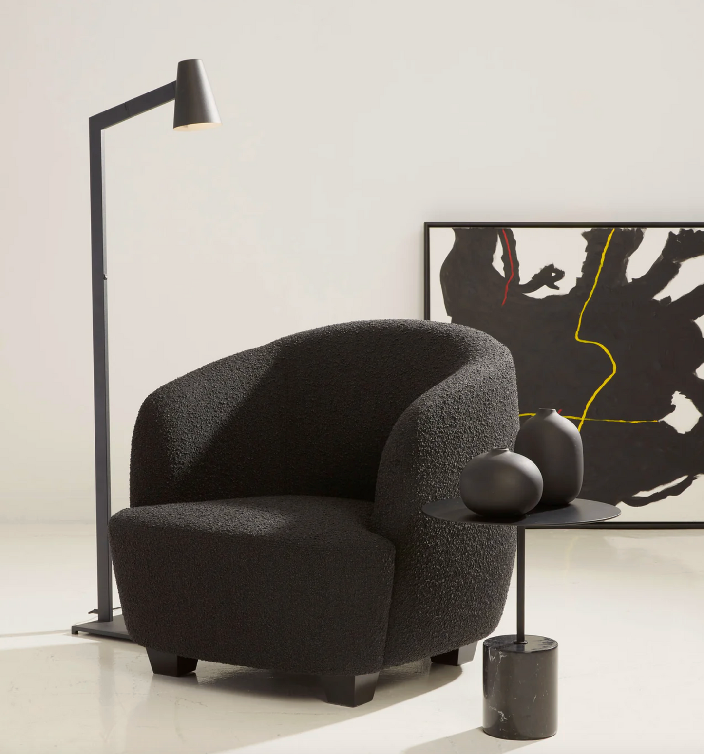 Tilt Floor Lamp Black
