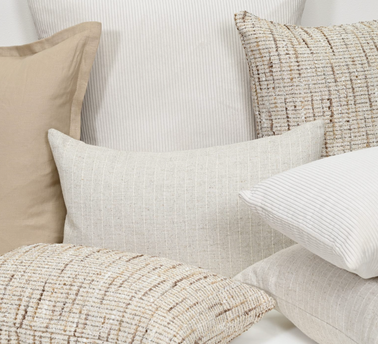 Textures Fabric Cushion – Natural Tweed – 35 X 55