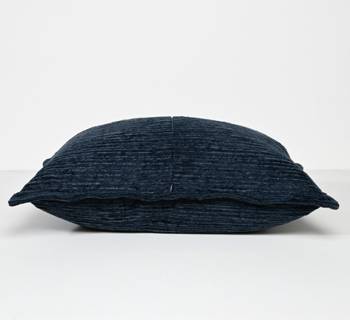 Ruffled Indigo – Velvet Cushion – 37 X 57
