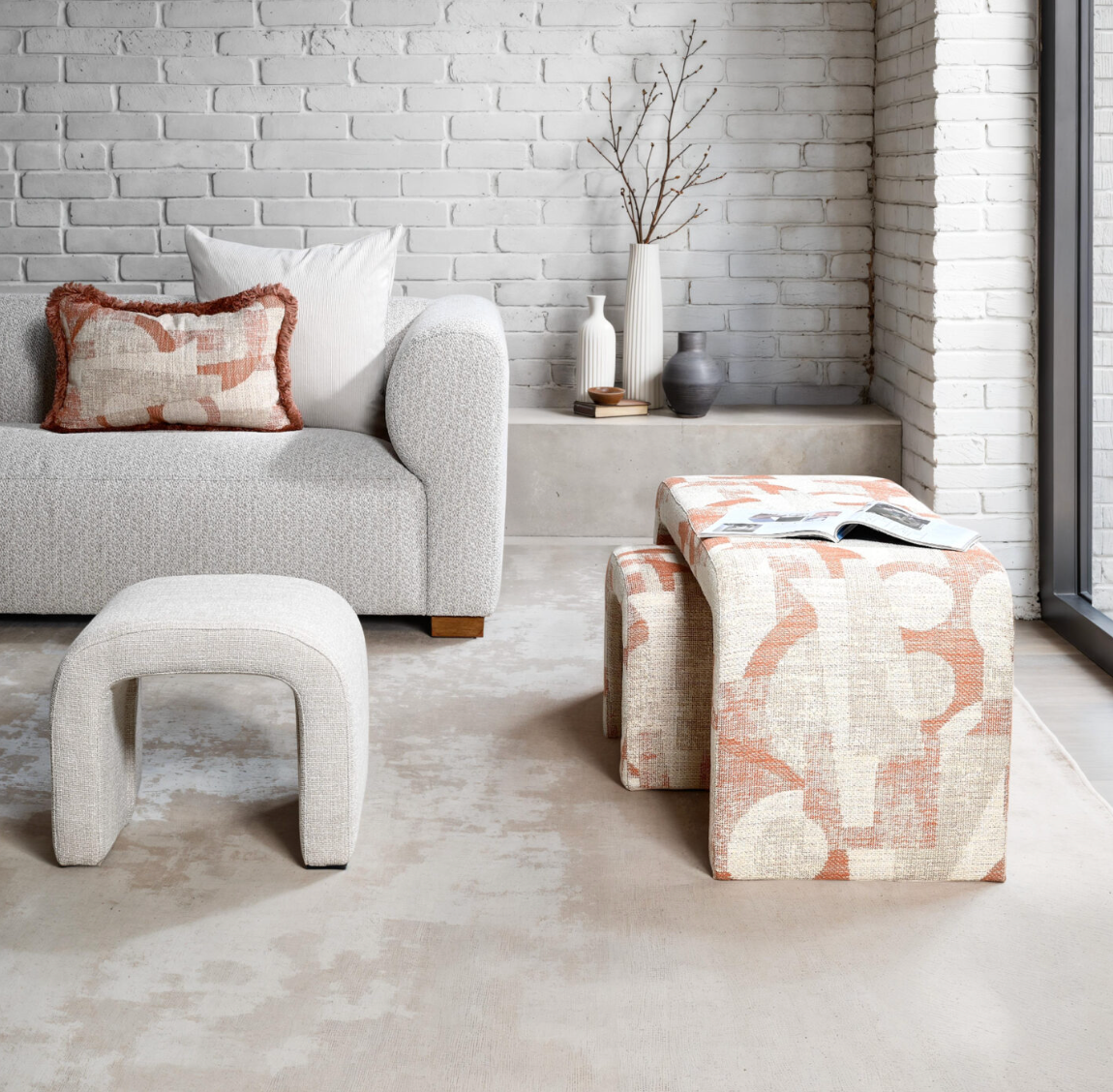 Belgian Terracotta - Fabric Cushion - 35 X 55