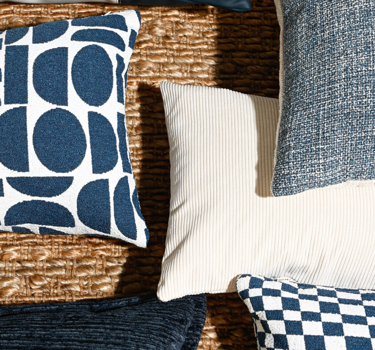 Santorini Pop – Fabric Cushion – 37 X 57