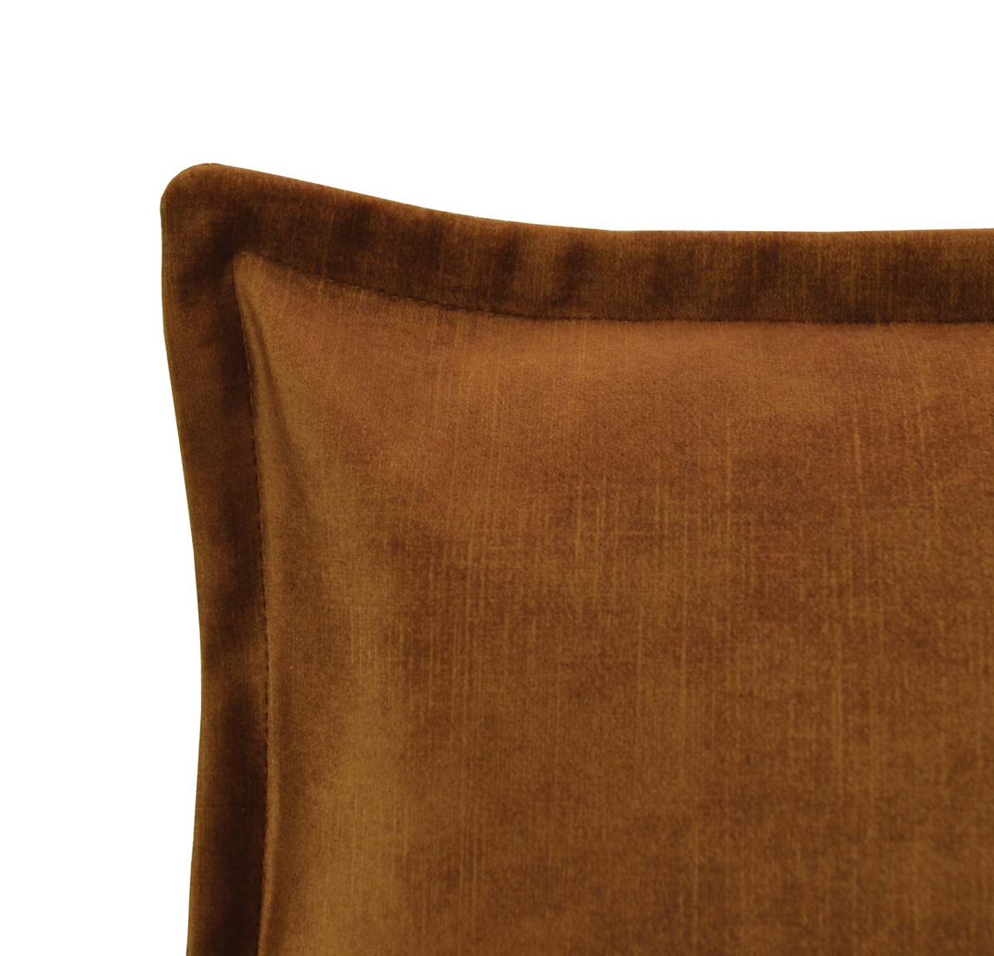 Essential Plush Velvet Cushion - Rust