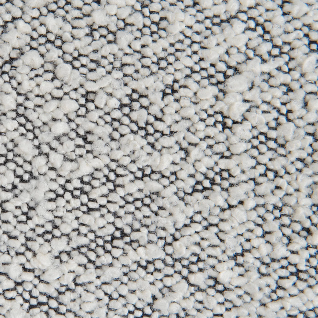 3-legged Contemporary Armchair - Charcoal White Boucle