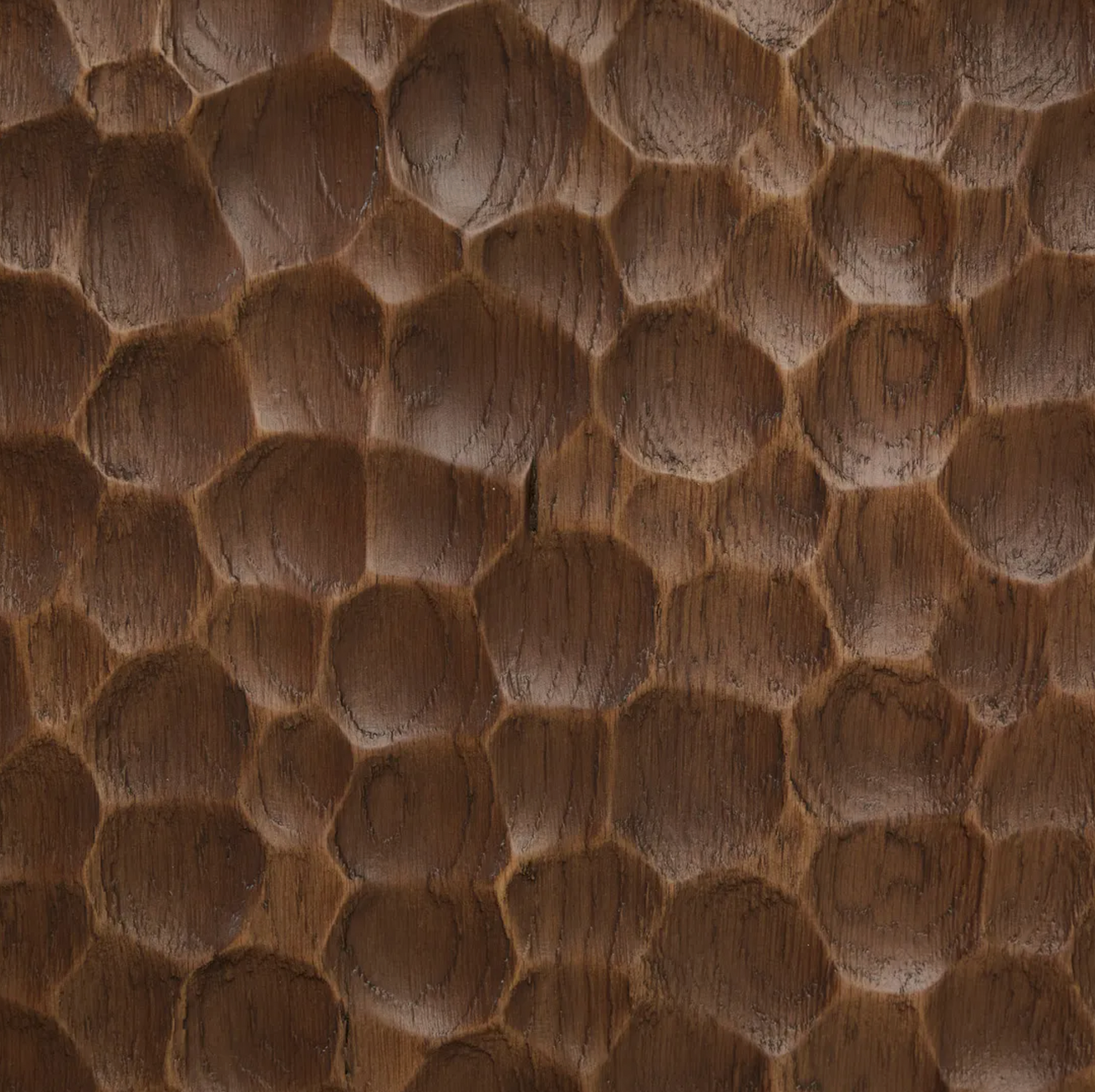 Mocha Oak Carved Dining Table