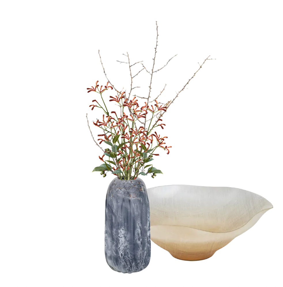 Carla Glass Bowl 44.5x15cm Amber