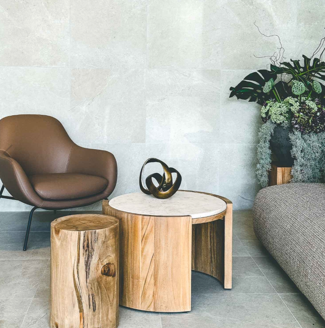 Marble Round Side Table