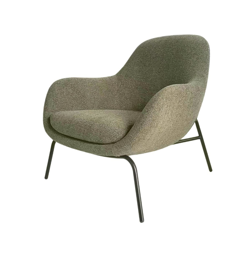 Contoured Plush Lounge Chair