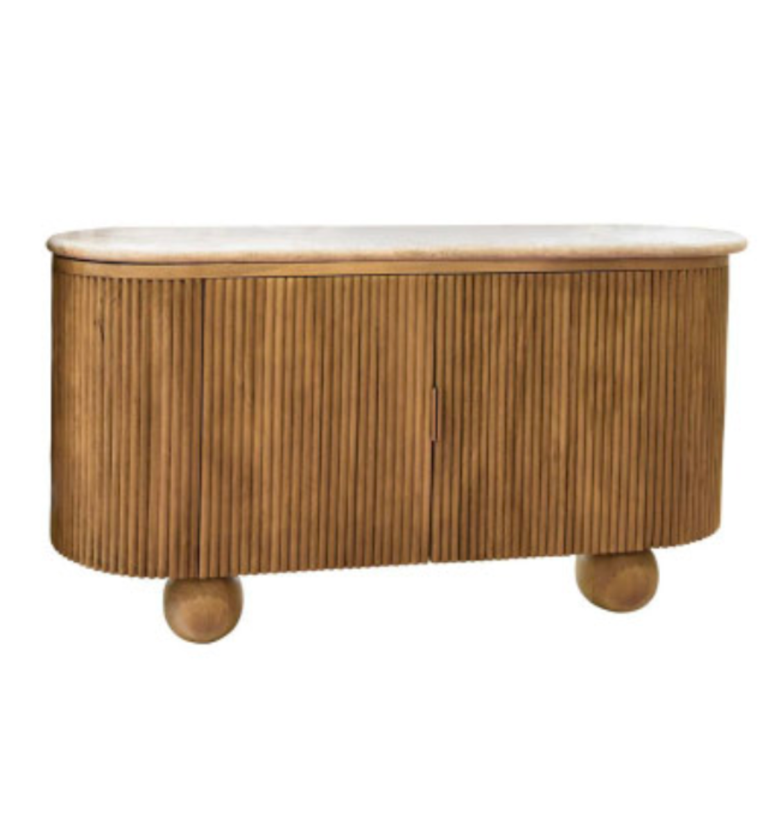 Lucia Travertine Top 1400 Sideboard - Natural